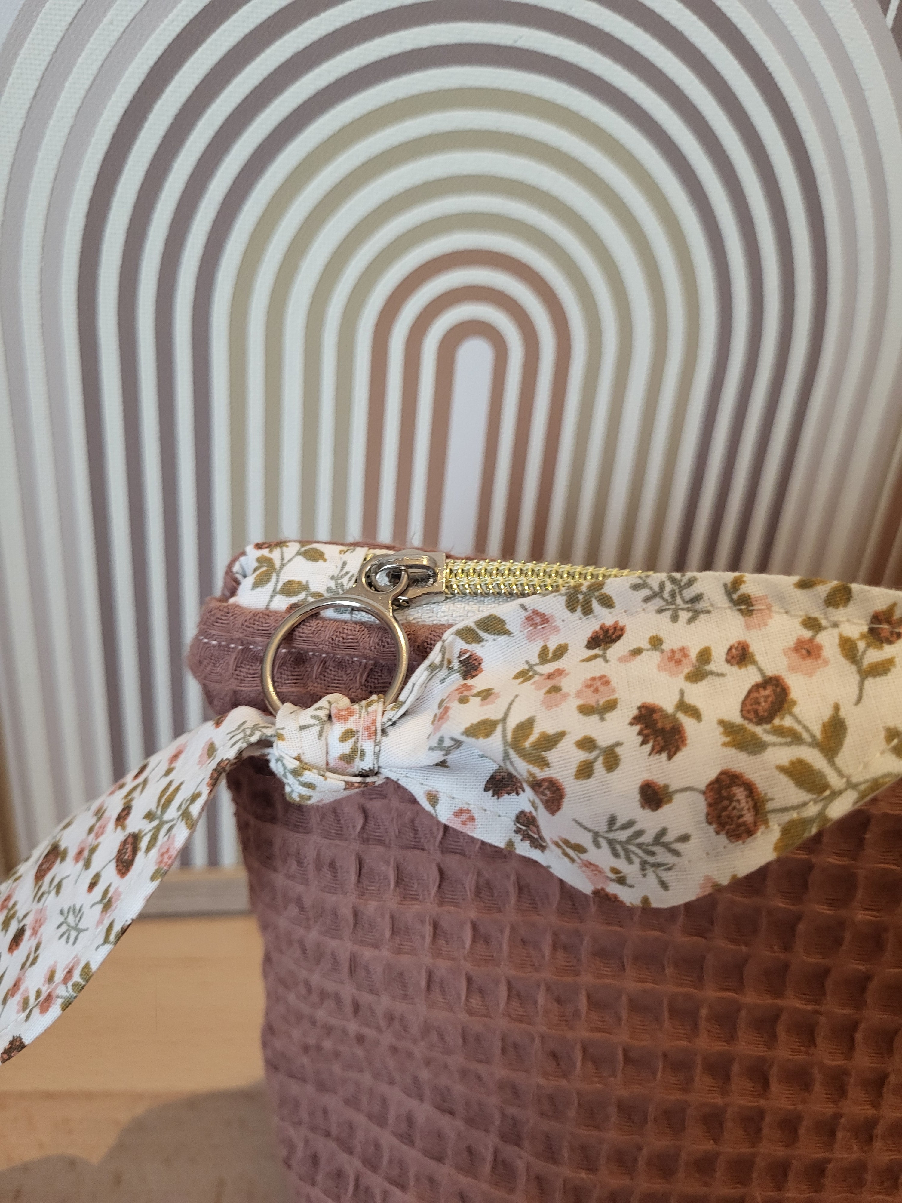 Trousse nid d’abeille chataigne