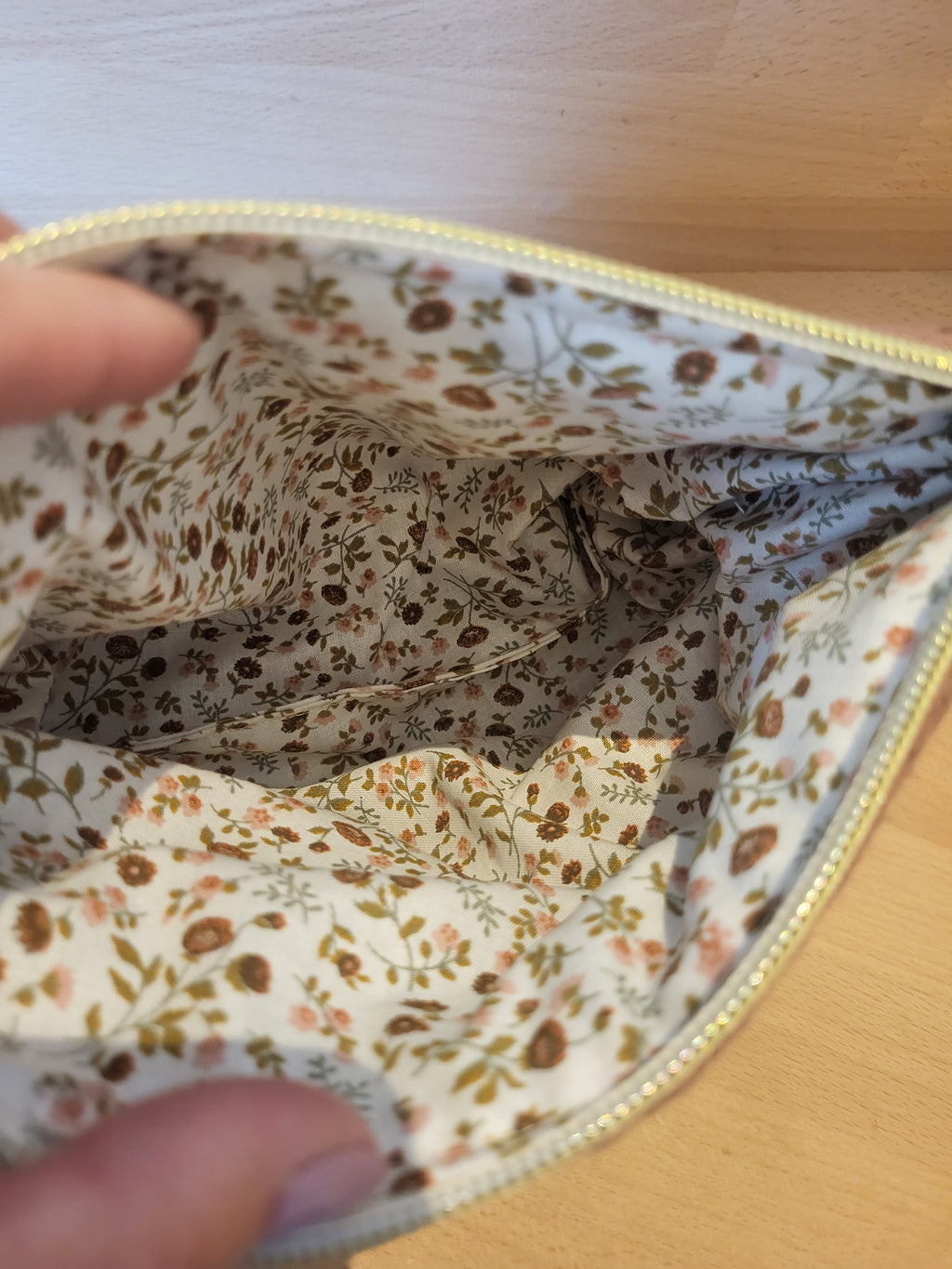 Trousse nid d’abeille chataigne