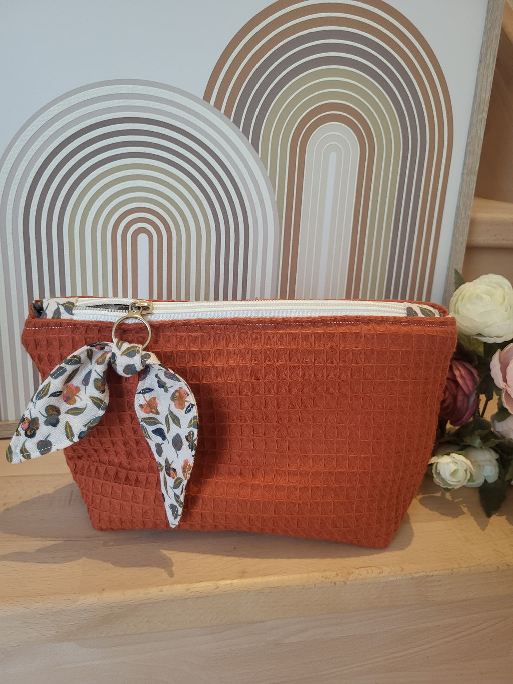 Trousse nid d’abeille Rouille