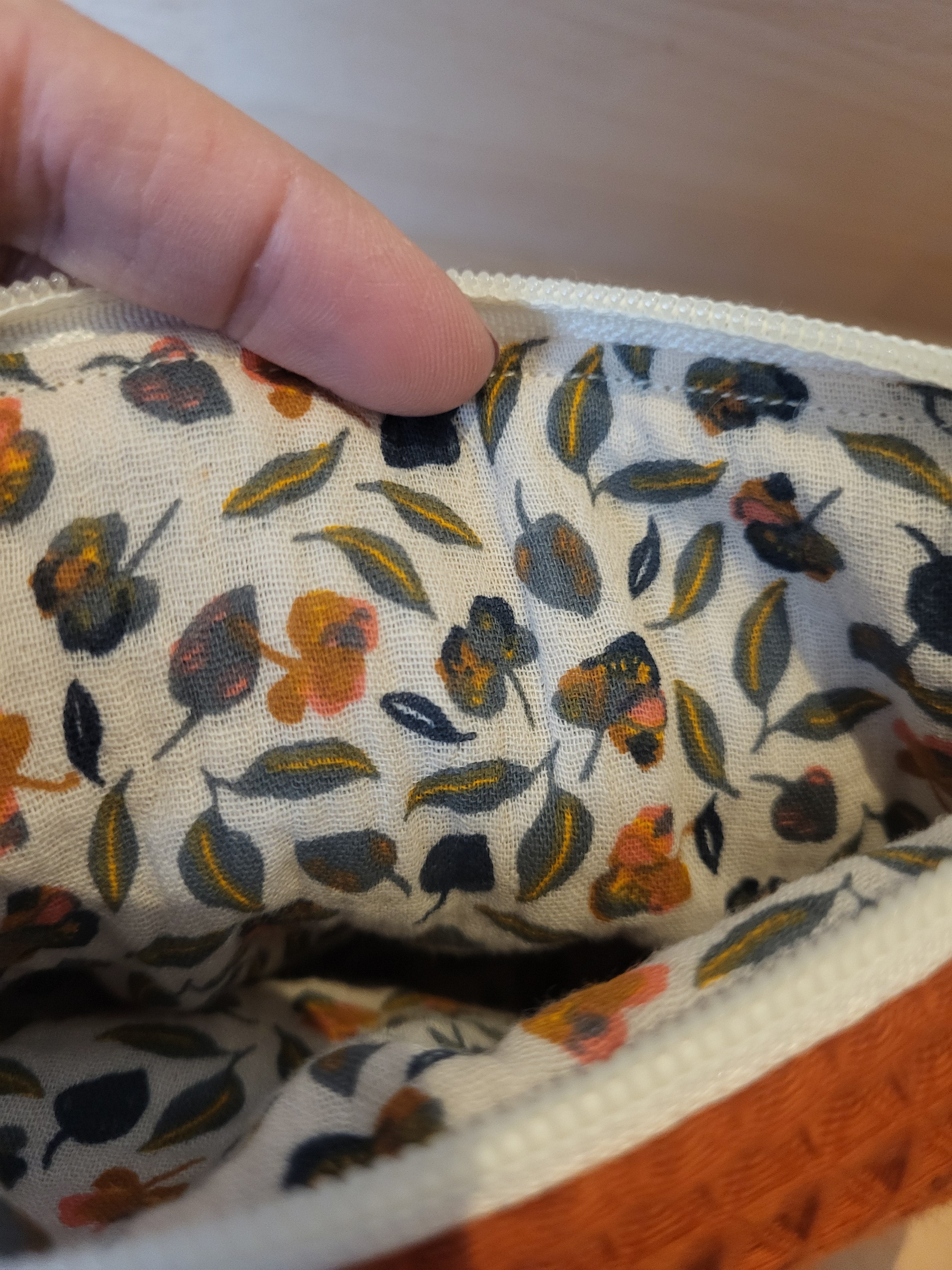 Trousse nid d’abeille Rouille